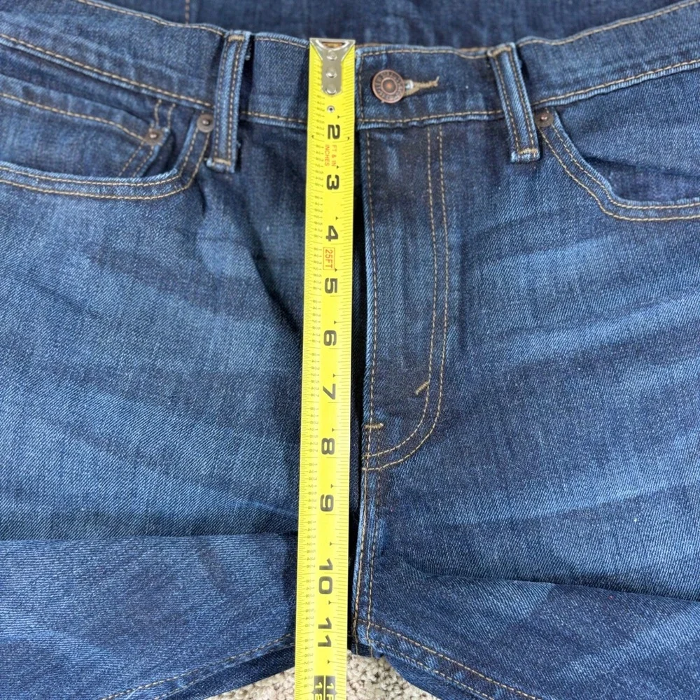 Levi's 511 Slim Fit Jeans Mens 36x34 Dark Wash‎ Denim Stretch Blue Pants